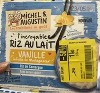 Mängden socker i L'incroyable riz au lait vanille infusée de Madagascar