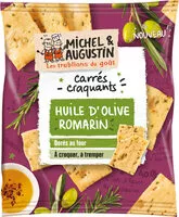 Mängden socker i Carrés craquants Huile d'olive romarin