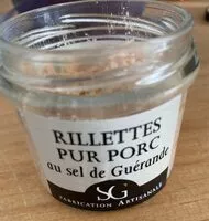 Mängden socker i Rillettes pur porc au sel de Guérande
