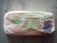 Mängden socker i Beurre de ferme demi sel