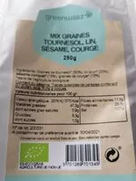 Mängden socker i Mix graines tournesol lin sésame courge