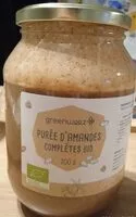 Mängden socker i Purée d'amandes complètes bio