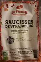 Mängden socker i Saucisses de Strasbourg ferme du vieux poirier