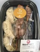 Mängden socker i Box brochette poulet yakitori et gyoza