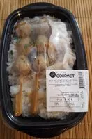 Mängden socker i Box brochette boulettes poulet et gyoza