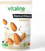 Mängden socker i Repas pratiques Amandes avoine sarrasin manioc