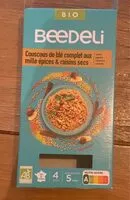 Mängden socker i Couscous de blé complet aux mille épices & raisins secs