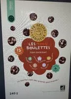 Mängden socker i Les minis boulettes Tout chocolat Bio