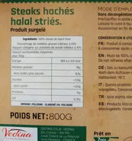 Mängden socker i 10 Steak hachés halal striés