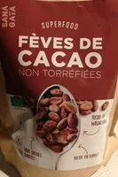 Mängden socker i Fèves de cacao non torréfiées