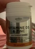 Mängden socker i Vitamine D3 et zinc
