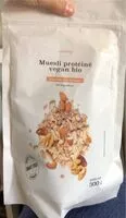 Mängden socker i Muesli proteiné vegan bio