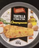 Mängden socker i Tortilla de pommes de terre Campagnarde