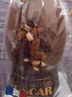 Mängden socker i Moulage de chocolat au lait décoré de fruits secs