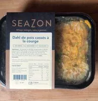 Mängden socker i Dahl de pois cassés à la courge