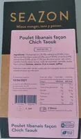 Mängden socker i Poulet libanais façon Chich Taouk
