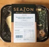 Mängden socker i Épinards fondants, butternut et halloumi grillé, fusilli bio