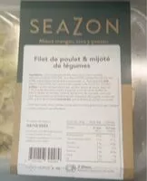 Mängden socker i Filet de poulet & mijote de légumes d’hiver