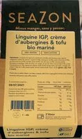 Mängden socker i Linguine IGP, crème d’aubergines & tofu bio mariné
