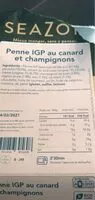 Mängden socker i Penne IGP au canard et champignons