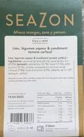 Mängden socker i Lieu, légumes vapeur & condiment tomate cerfeuil