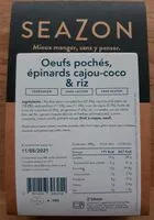 Mängden socker i Oeufs pochés, épinards cajou-coco & riz