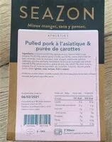 Mängden socker i Pulled pork a l asiatique et puree de carottes