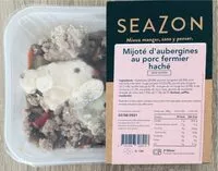 Mängden socker i Mijoté d’aubergines au porc fermier hché