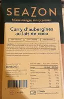 Mängden socker i Curry d’Aubergines au lait de Coco