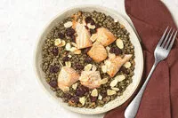 Mängden socker i Salade de lentilles bio & saumon ASC laqué au miel