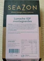 Mängden socker i Lumache IGP montagnardes