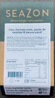 Mängden socker i Lieu, haricots verts, purée de carottes & beurre persil