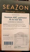 Mängden socker i Saumon ASC, poireaux & riz noir bio