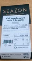Mängden socker i Fish taco bowl au mais et brocolis