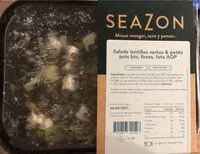 Mängden socker i Salade lentilles vertes et petits pois bio feves feta aip