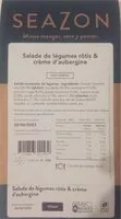 Mängden socker i Salade de legumes rotis et creme d’aubergine