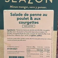 Mängden socker i Salade Penne courgettes