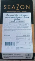 Mängden socker i Quinoa bio crémeux aux champignons & au grana