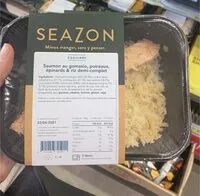 Mängden socker i Saumon gomasio, poireaux, épinards et riz demi-complet