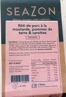 Mängden socker i Roti de porc a la moutarde pommes de terre & carotte