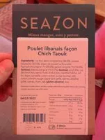 Mängden socker i Poulet libanais façon Chich Taouk