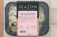 Mängden socker i Poulet, riso IGP, salade de chou & sauce feta-miel