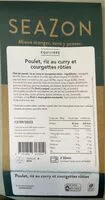 Mängden socker i Poulet riz au curry et courgettes roties