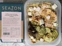 Mängden socker i Chiffonnade de dinde aubergines et courgettes confites