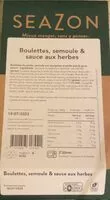 Mängden socker i Boulettes, semoule & sauce aux herbes