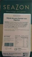 Mängden socker i Mijoté de porc fermier aux légumes