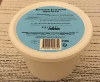 Mängden socker i Crème fraiche épaisse