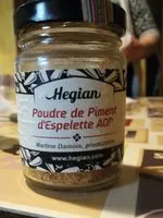 Mängden socker i Poudre de piment d'espelette AOP