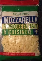 Mängden socker i Mozzarella fabriquée en italie. A cuisiner