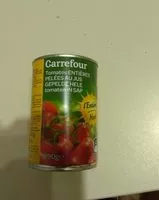 Mängden socker i Tomates entières pelées au jus carrefour